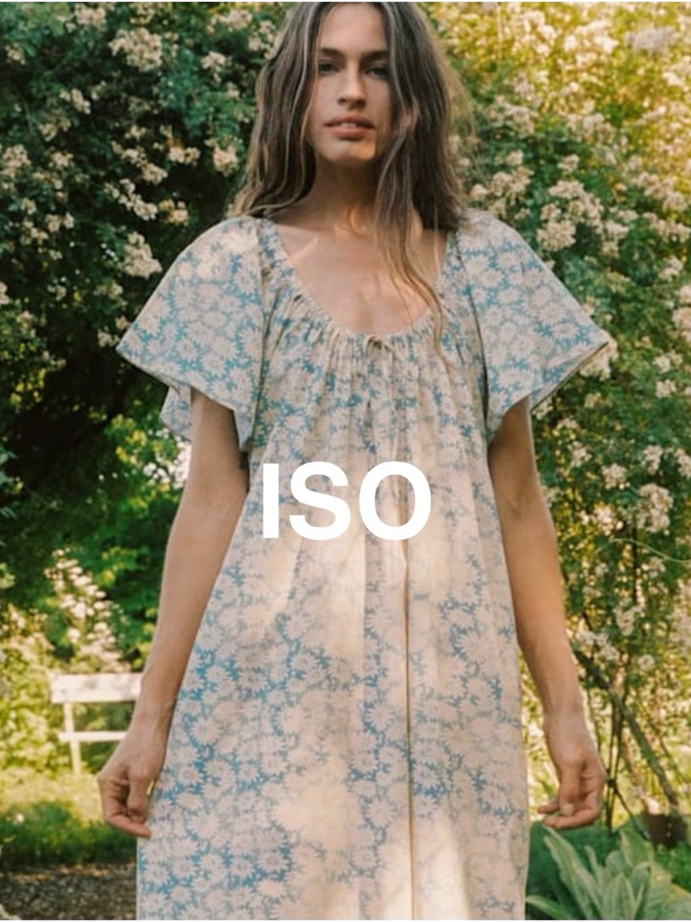 ISO Christy Dawn the Ambre Dress in sky chamomile